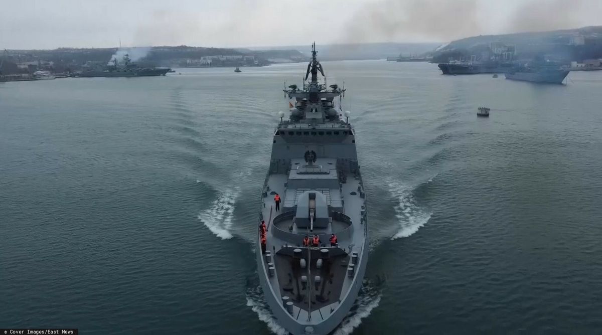 Statek rosyjskiej Floty Czarnomorskiej (Fot. Cover Images/East News)