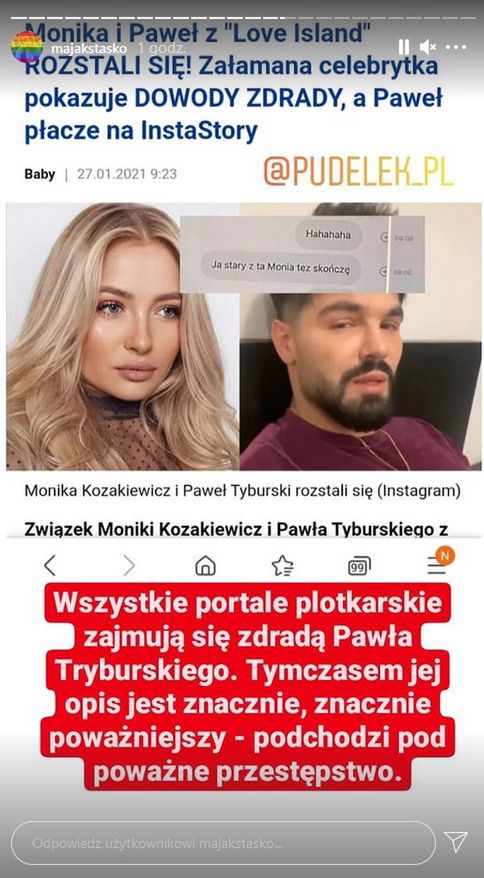 Maja Staśko sugeruje, że zachowanie  braci Tyburskich nosi znamiona gwałtu