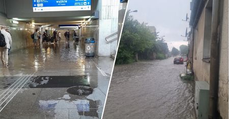 Zalane Trójmiasto. Pioruny nad stocznią, woda na dworcu