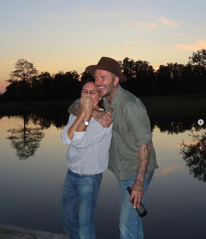 Victoria i David Beckhamowie