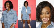 Niepewna Winnie Harlow eksponuje nogi w Tokio
