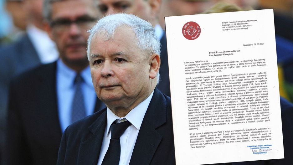 Związkowcy domagają się reakcji prezesa PiS