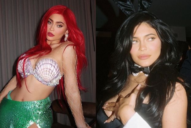 Halloween 2019. Kylie Jenner została Arielką i... króliczkiem Playboya! Kreatywne?
