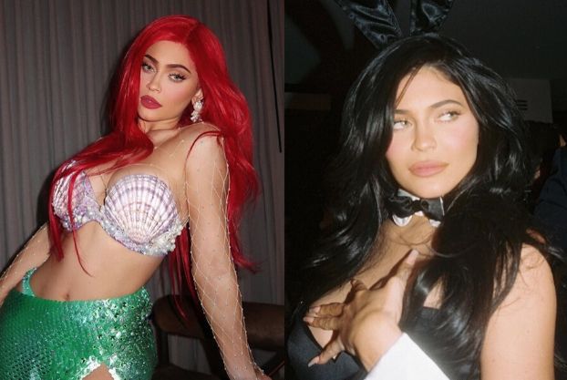 Halloween 2019. Kylie Jenner została Arielką i... króliczkiem Playboya! Kreatywne?