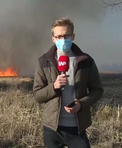 Biebrzański Park Narodowy w płomieniach. Reporter WP: "Wiatr nie ułatwia sprawy"