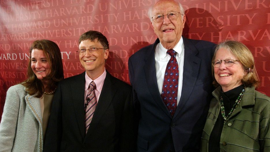 Od lewej: Melinda Gates, Bill Gates, Bill Gates Sr., Mimi Gardner Gates.