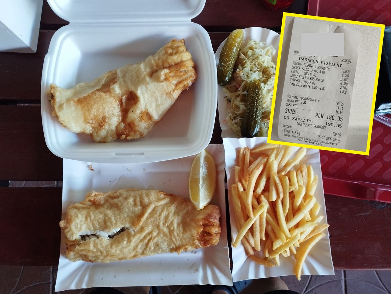 "To nie jest paragon grozy. To jest paragon rozpaczy". Turysta zaskoczony ceną obiadu