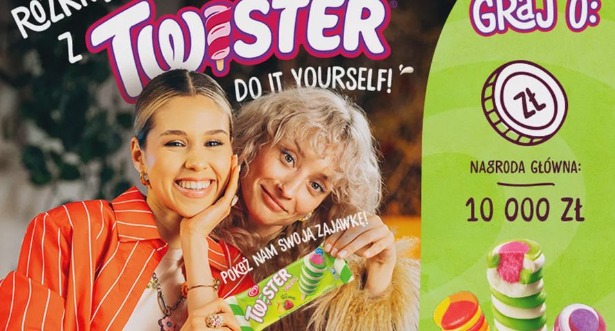 Marysia Jeleniewska w kampanii lodów Twister