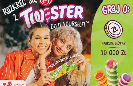 Marysia Jeleniewska w kampanii lodów Twister