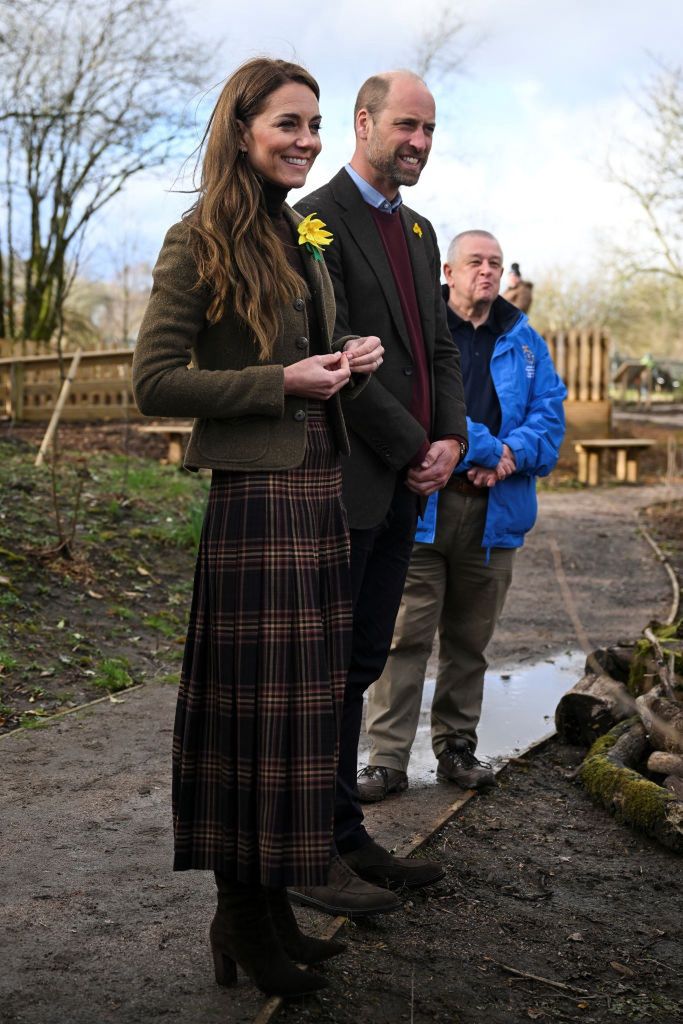 The Duchess Kate and Prince William during their visit to Wales