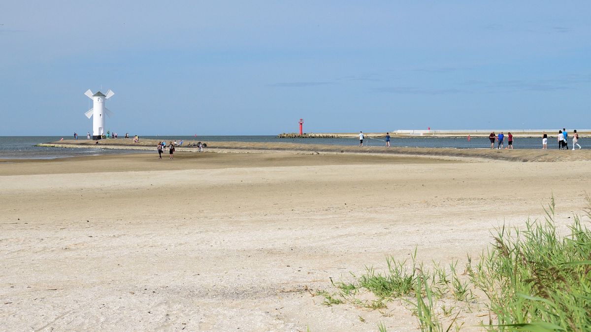 Plaża w Świnoujściu.
