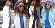 #TRENDY: Gigi Hadid w dresie i długim płaszczu