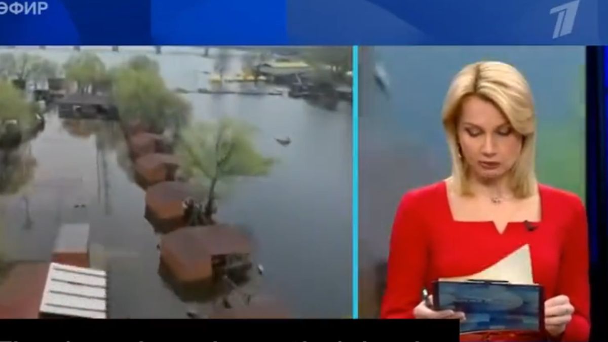 Propaganda o podtopionym Kijowie