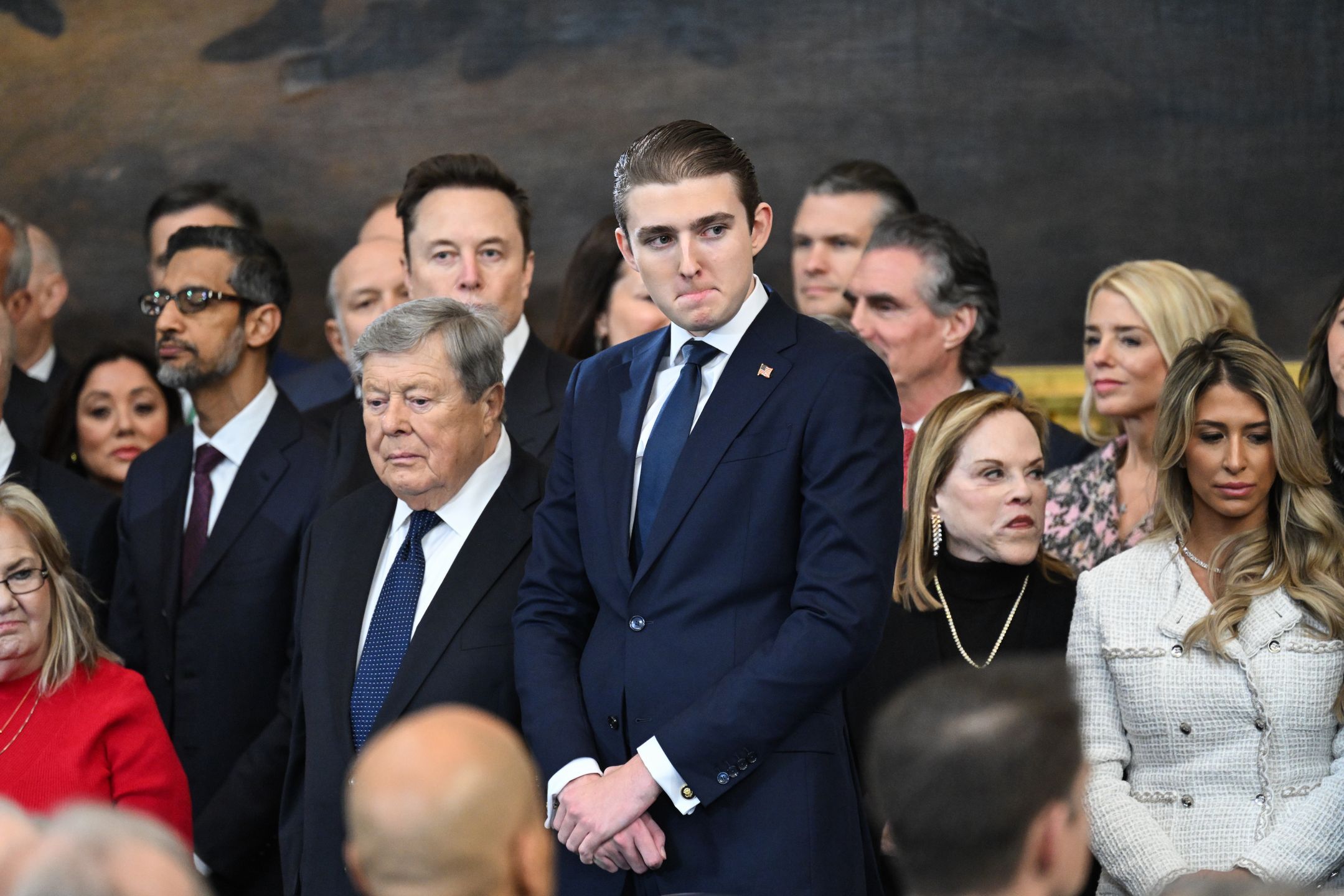 Barron Trump zrobił psikusa siostrom podczas inauguracji