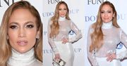 Stylowa Jennifer Lopez w białych cekinach za 11 tysięcy