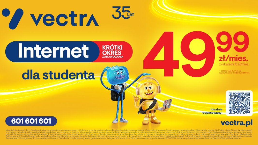 Vectra rusza z ofertą „Back to School”