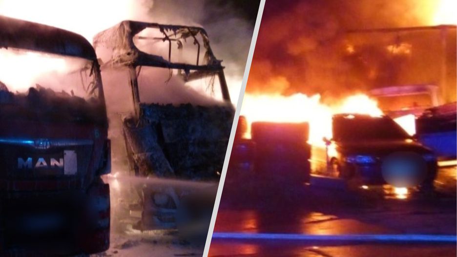Pożar w Rusocinie. Ogień było widać z daleka