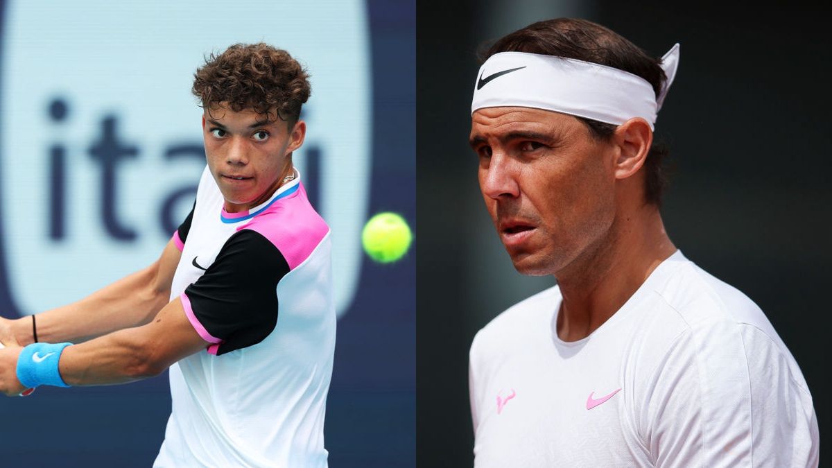 Na zdjęciu: Darwin Blanch i Rafael Nadal (Al Bello/Getty Images i Eric Alonso/Getty Images)