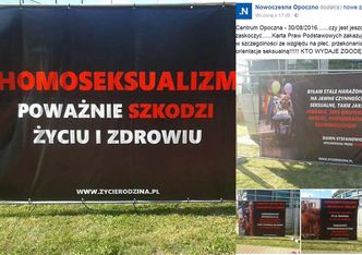 Mieszkańcy Opoczna oburzeni wystawą "Homoseksualizm = wczesna śmierć"