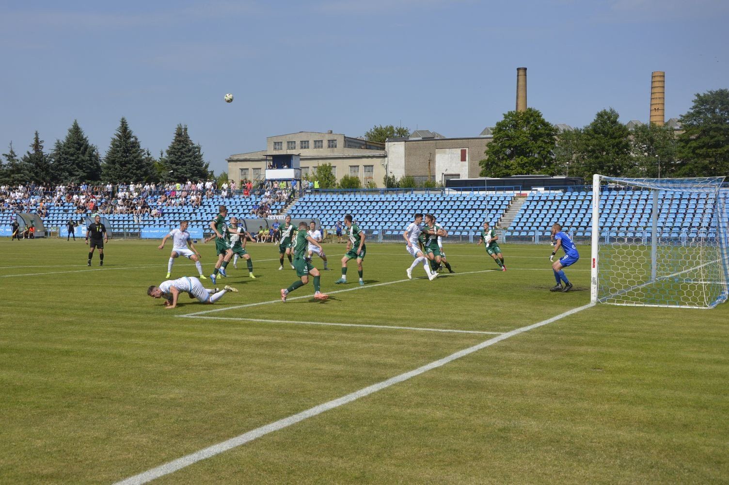 Błękitni przegrywają w pierwszym spotkaniu z Olimpią Grudziądz 0:2.