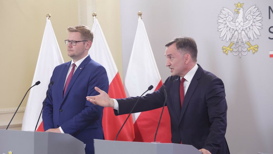 Michał Woś i Zbigniew Ziobro