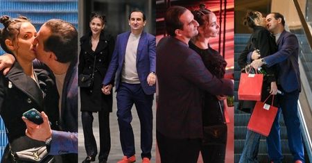 Romantyczna randka Miśka Koterskiego i Marceli Leszczak: przytulanki, wspólne zdjęcia i CZUŁOŚCI na ruchomych schodach (ZDJĘCIA)