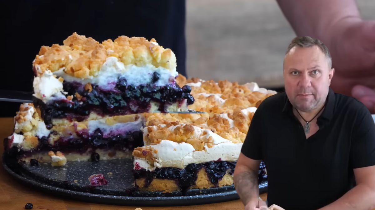 Tomasz Strzelczyk i jego ciasto z jagodami. Mistrzostwo świata!