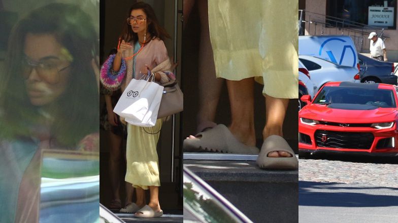 Natalia Siwiec odwiedza ulubiony butik celebrytek w drogich klapkach
