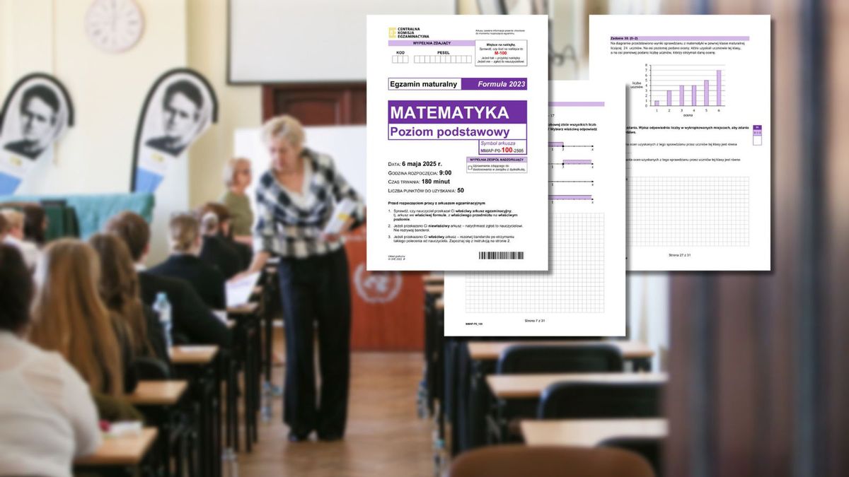 Matura 2025 z matematyki - arkusze CKE opublikowane