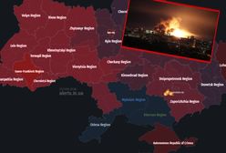 Kijów w ogniu. Czerwona łuna nad miastem