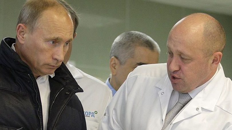 Putin z Prigożynem w 2010 roku.