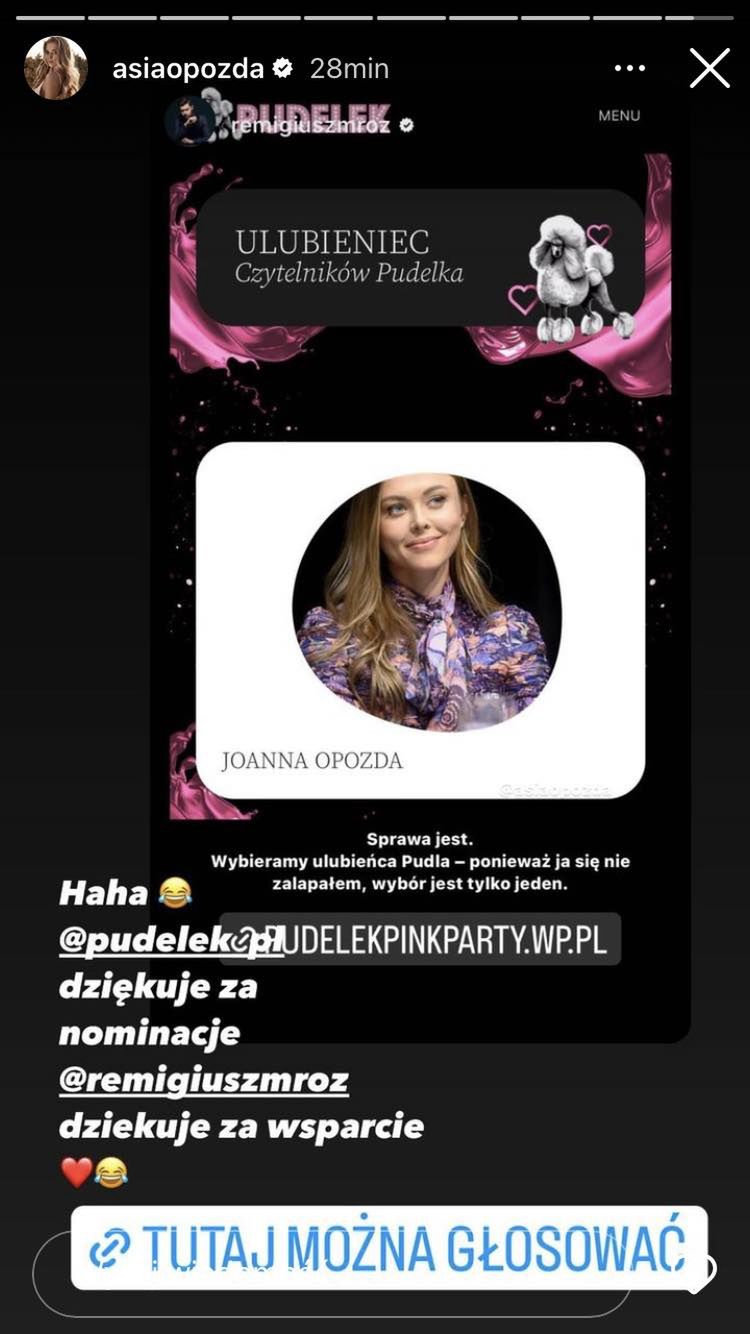 Remigiusz Mróz namawia do głosowania na Joannę Opozdę 