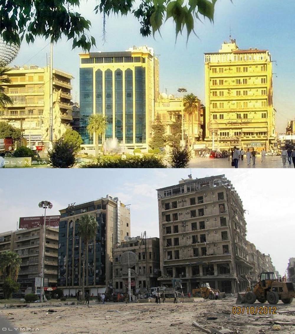 Syria przed i po wojnie - przerażające zdjęcia ukazujące zniszczenia i dramat mieszkańców 9