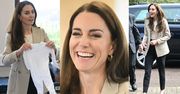 Kate Middleton "recyklinguje" marynarkę za 1500 złotych podczas wizyty w ośrodku wspierającym potrzebujące rodziny (ZDJĘCIA)