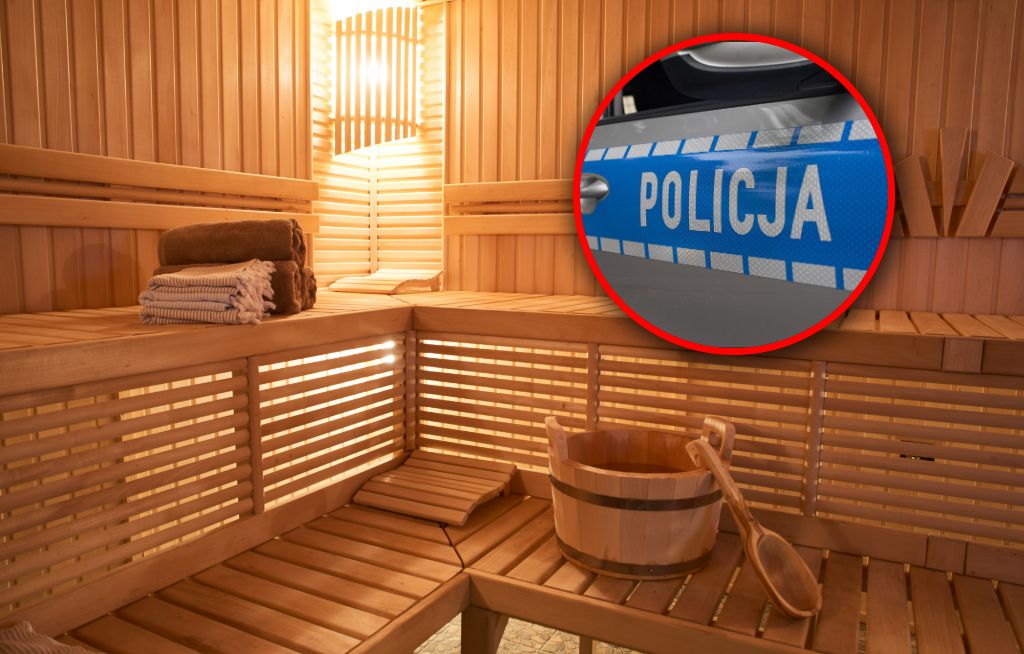 Gorszące sceny w saunie. Złapała dwóch mężczyzn. Wezwano policję