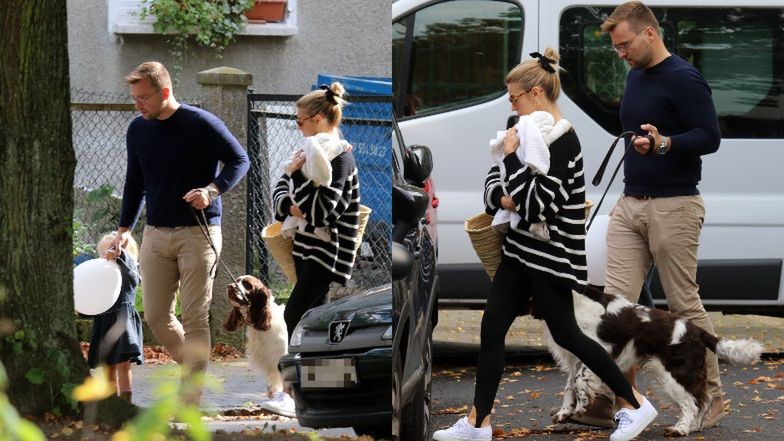 Kasia Tusk na rodzinnym spacerze