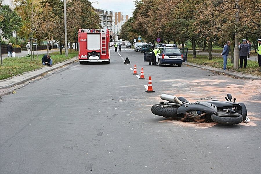 Motocyklista zabił pieszego!