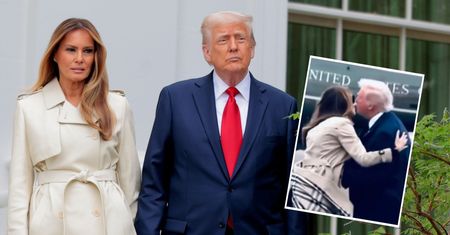 Donald Trump pocałował dublerkę żony? "Nic w jej wyglądzie się nie zgadza". Jest komentarz ekspertki