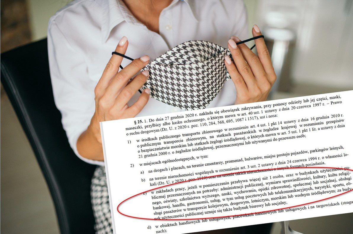 Maseczki obowiązkowe w pracy. Biuro, open space czy stołówka - za ich brak będą kary