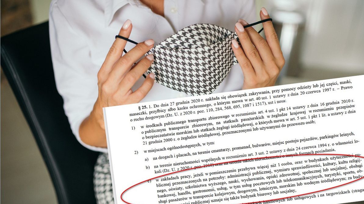 Maseczka w biurze obowiązkowa