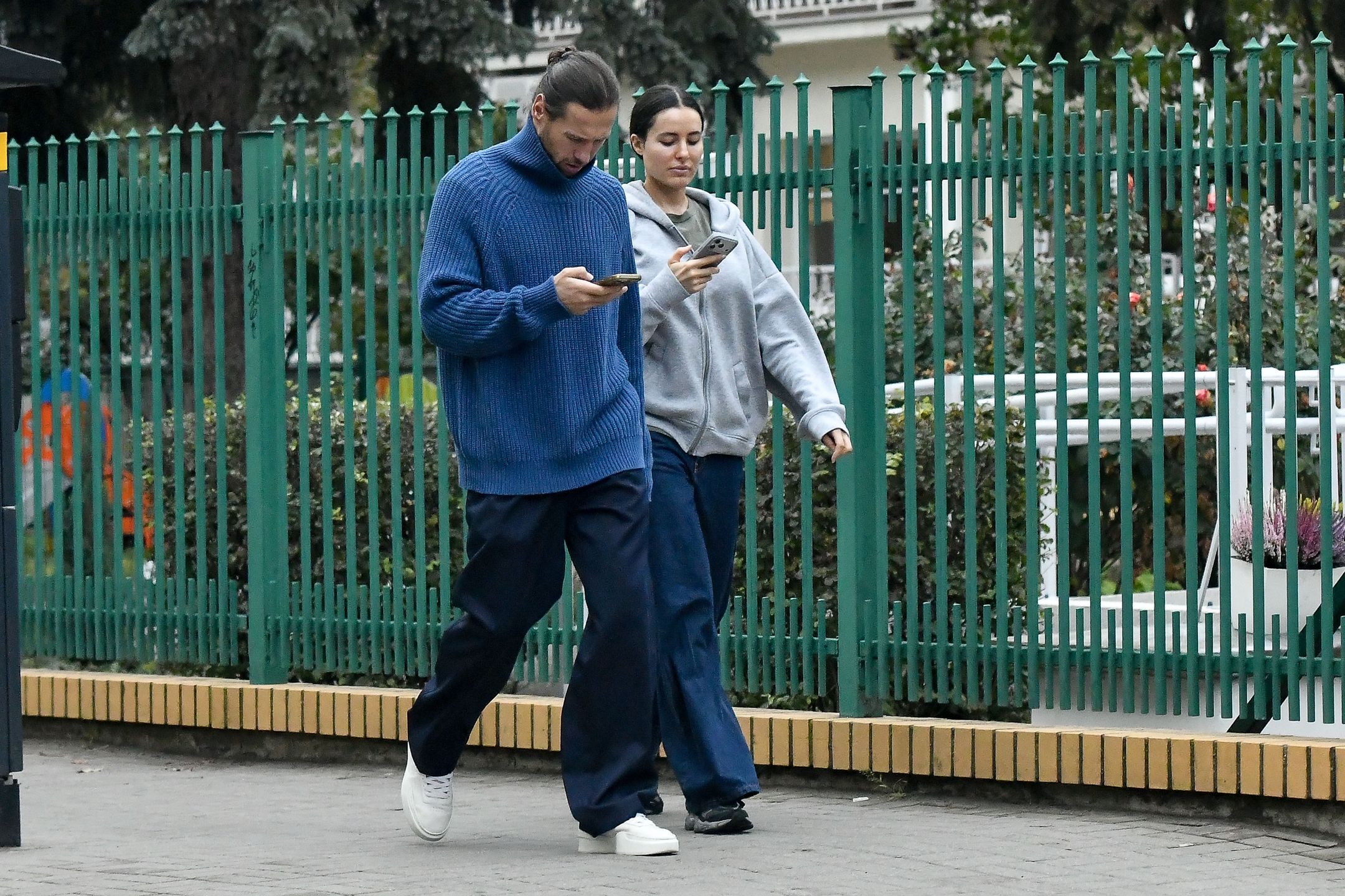Grzegorz Krychowiak i Celia Jaunat