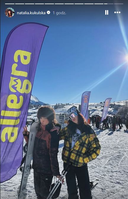 Natalia Kukulska z córką na feriach