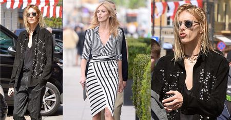 Anja Rubik wychodzi z hotelu w Warszawie (ZDJĘCIA)