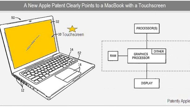 Patent Apple’a: Notebook z dotykowym ekranem IPS 1