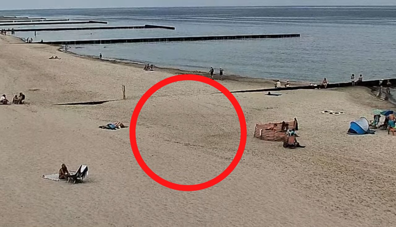 Ponury widok o 11:20. Ujęcie z Dźwirzyna. Aż przetarliśmy oczy
