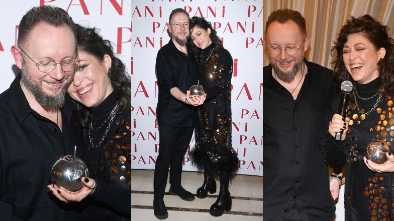 Natalia Kukulska i Michał Dąbrówka na rozdaniu Srebrnych Jabłek 2022