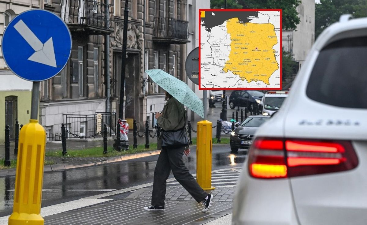 prognoza pogody, pogoda, ostrzeżenie IMGW, burze, ulewa, imgw Silne opady deszczu i burze. IMGW ostrzega przed niebezpieczną pogodą