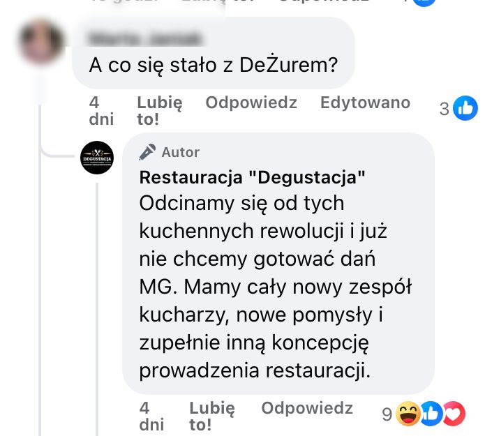 Restauracja po "Kuchennych Rewolucjach" odcina się od Gessler