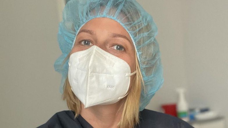 Odeta Moro w szpitalu