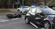 Warszawa: Zderzenie motocyklisty z autem na Pradze-Południe